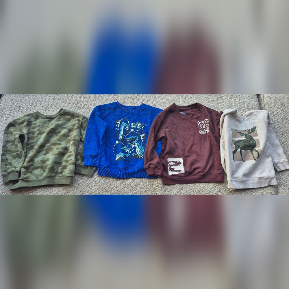 Toddler Boy Sweatshirts & One Camo Pant - 4T